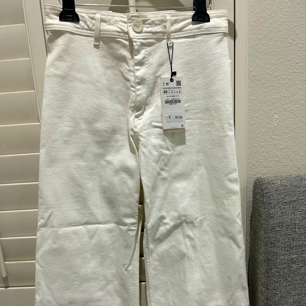 Zara marine straight leg pants